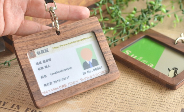 ウォールナット 社員証ケース
