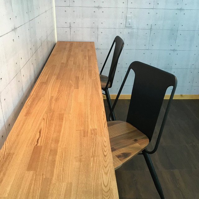 タモ無垢集成材オーダーデスク タモ無垢集成材オーダーデスク